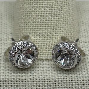 Swarovski Angelic Button Pierced Earrings